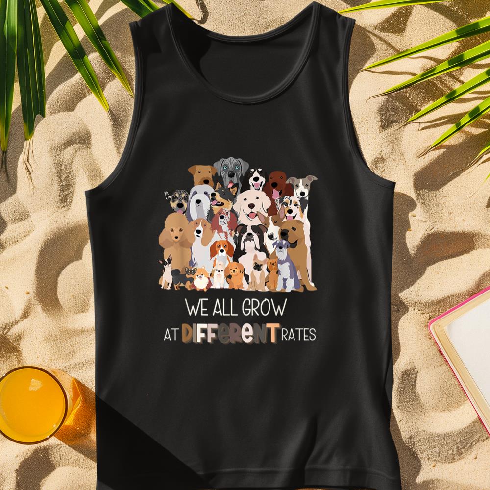 Growth Mindset Classroom Teacher, Dog theme, Diversity Tank Top