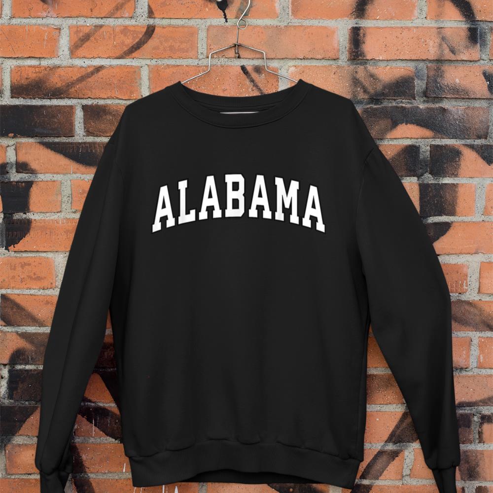 Alabama AL Retro Vintage Athletic Sports Design Red Style Sweatshirt