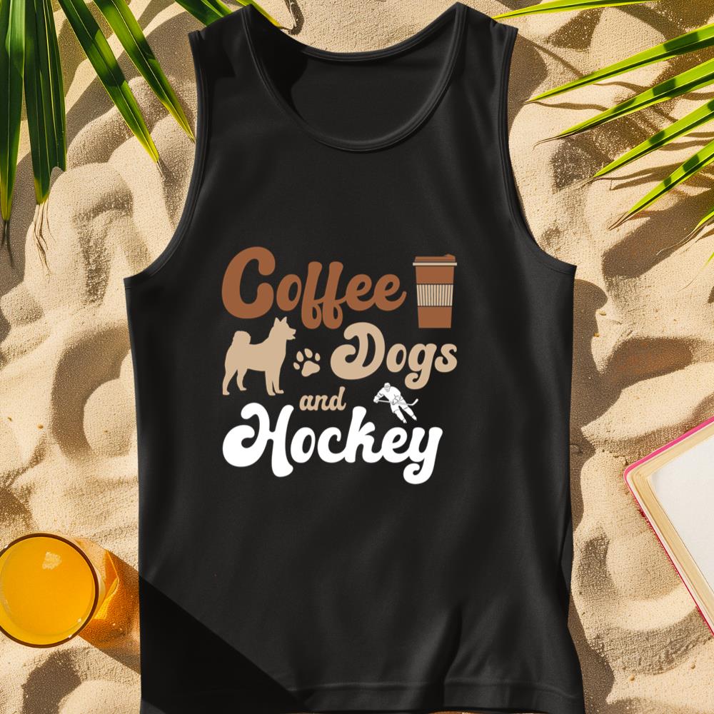 Coffee Dogs Hockey Ice Hockey Player Long Sleeve Tank Top