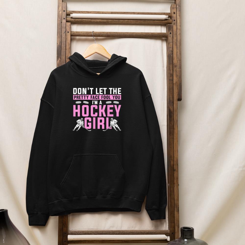 Cool Ice Hockey For Women Girls Hockey Player Sports Lovers Hoodie