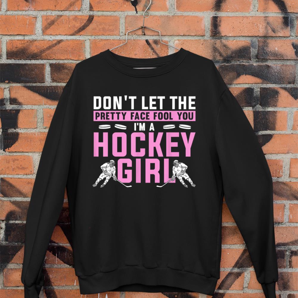 Cool Ice Hockey For Women Girls Hockey Player Sports Lovers Sweatshirt
