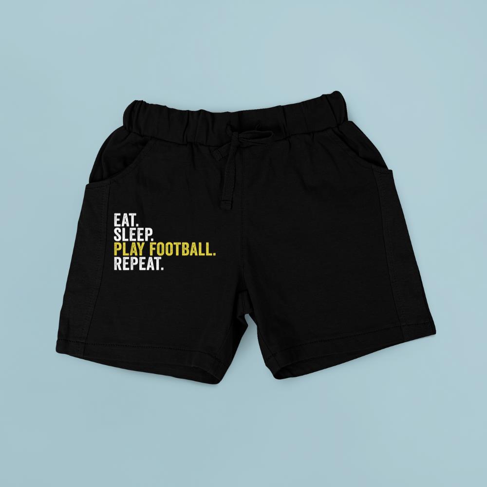 Eat Sleep Play Football Repeat Funny Football Player Short