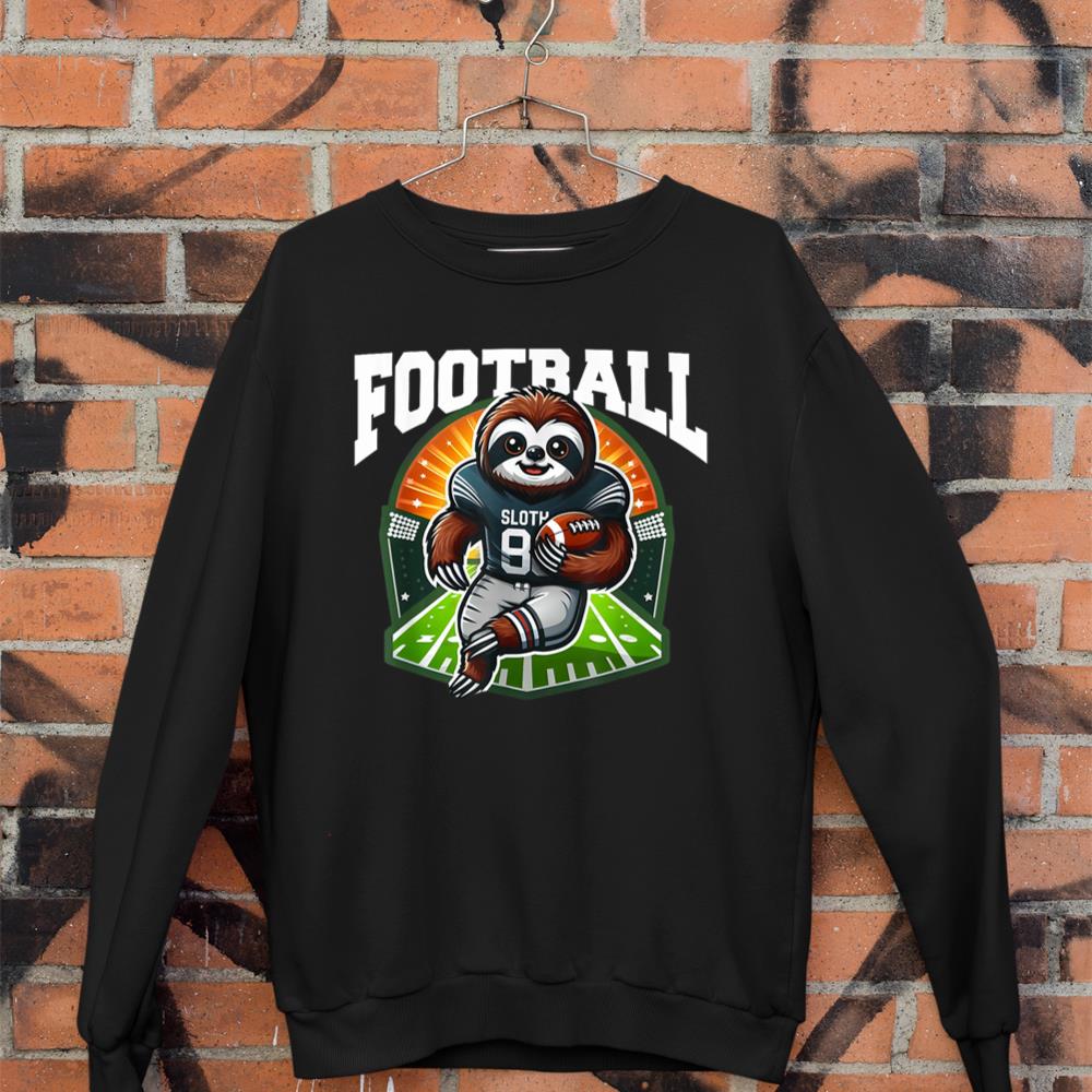 Football Sloth Playing Football Games Sweatshirt