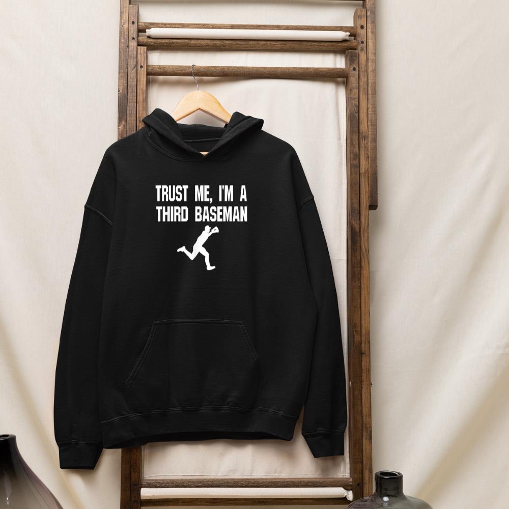 Funny 3rd Third Baseman Baseball Player Defense Field Hoodie