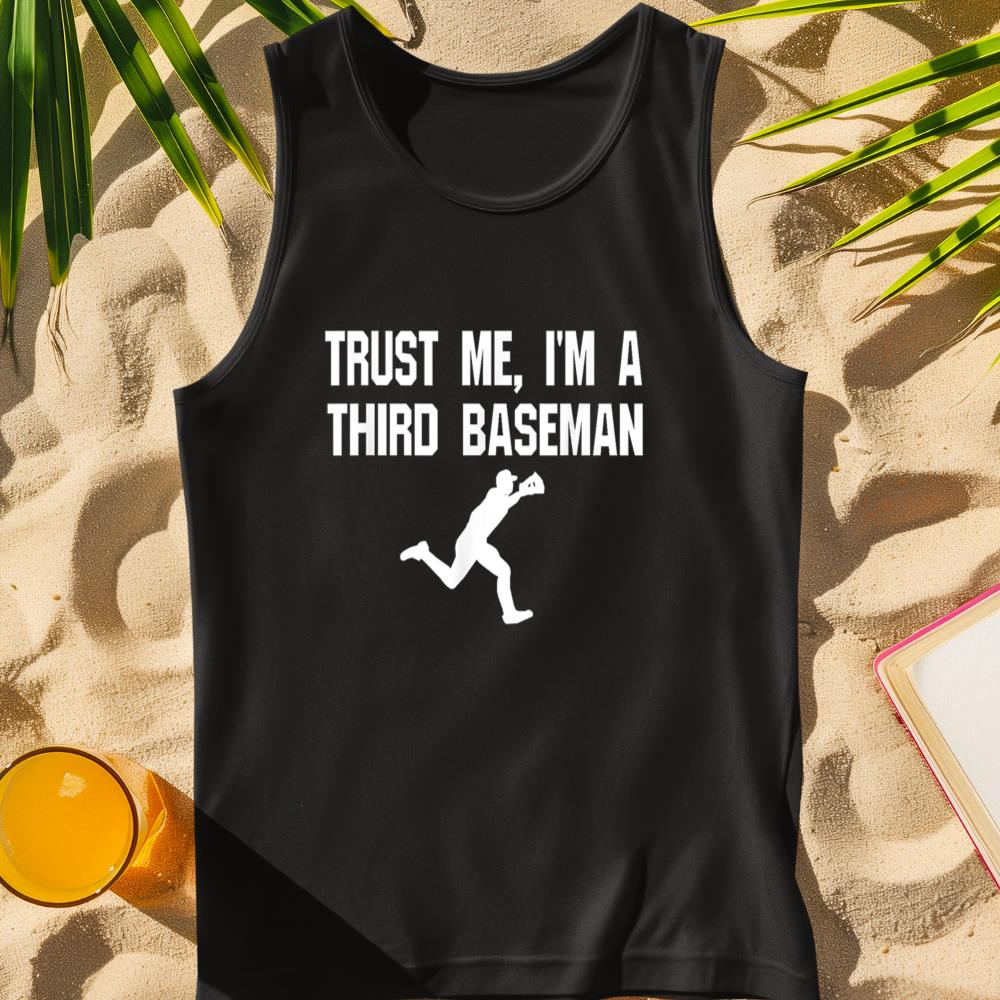 Funny 3rd Third Baseman Baseball Player Defense Field Tank Top