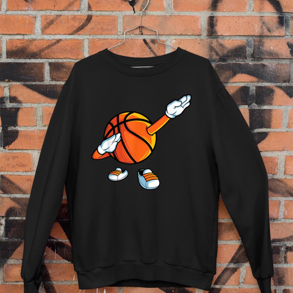 Funny Dabbing Basketball Dancing Ball Game In Shoes For Boys Sweatshirt