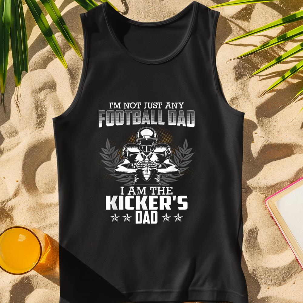 Funny Football Dad of Son Football Kicker Football Fan Tank Top