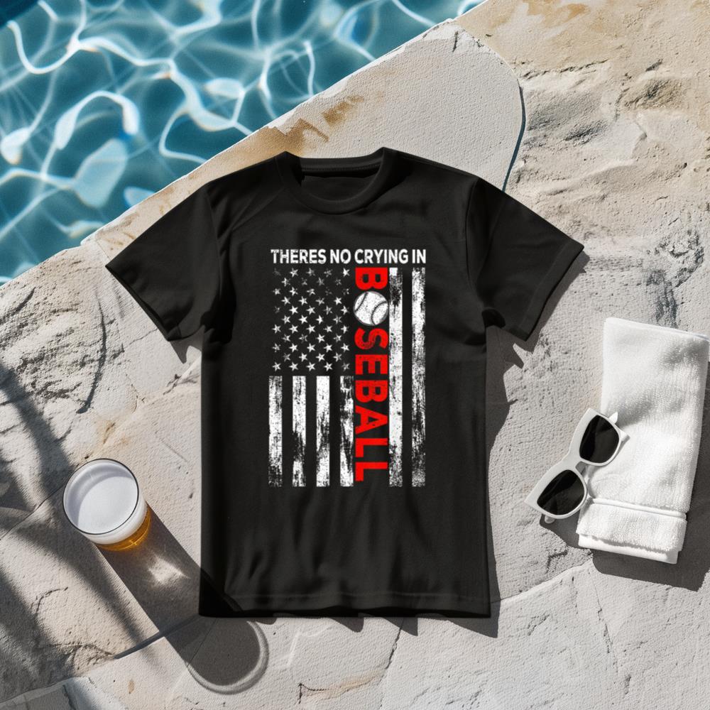 Funny There is no Crying in Baseball-Shirt Men Boy Toddler T-Shirt