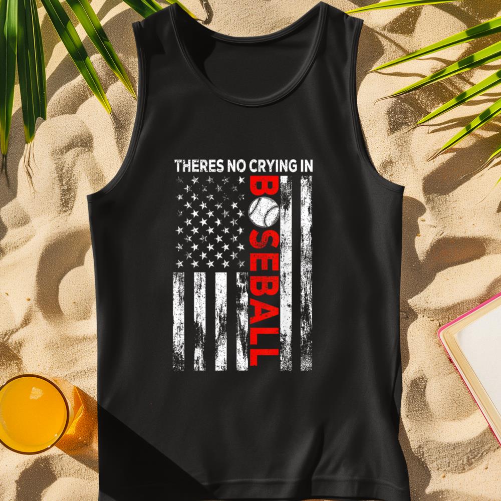Funny There is no Crying in Baseball-Shirt Men Boy Toddler Tank Top