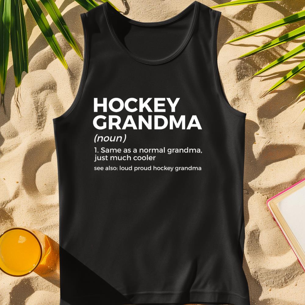 Hockey Grandma Definition Loud Proud Hockey Grandma Tank Top