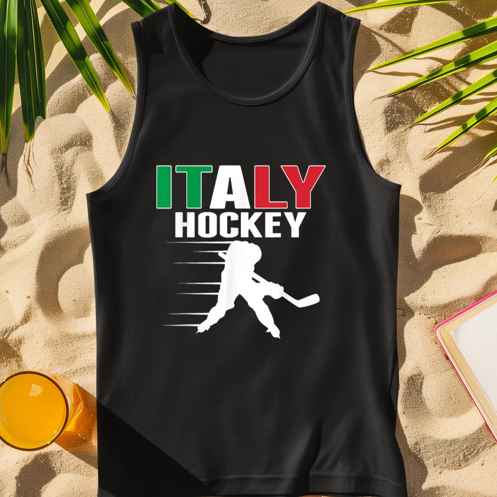 Italy Ice Hockey Fans Jersey Italian Hockey Team Supporter Tank Top