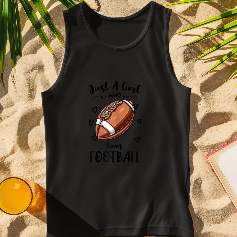 Just A Girl Who Loves Football Tank Top
