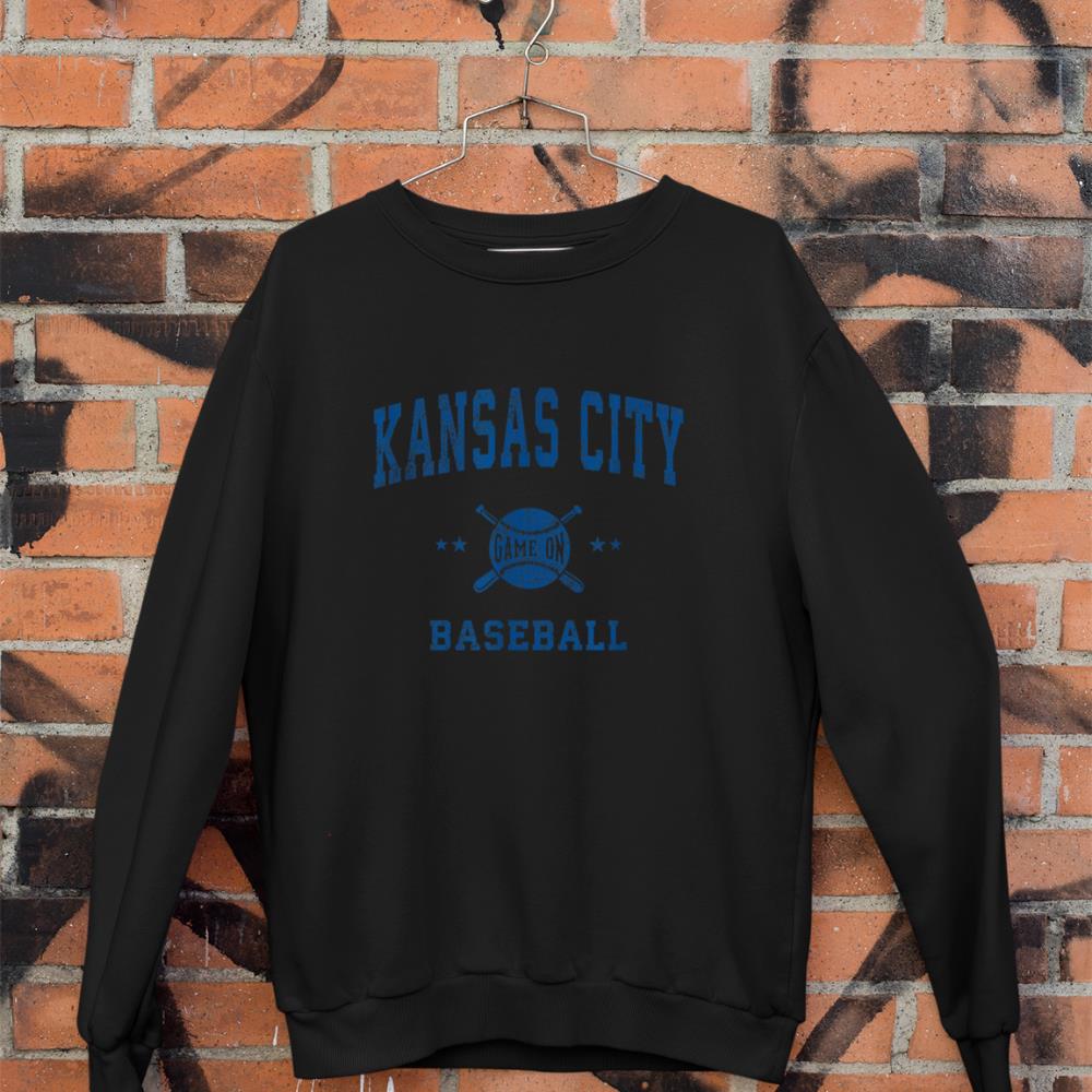 Kansas City KC Vintage Baseball Throwback Retro Design Sweatshirt