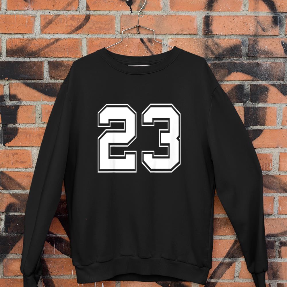 Kids Kids Number 23 Jersey Baseball Football Shirt Gift Sweatshirt