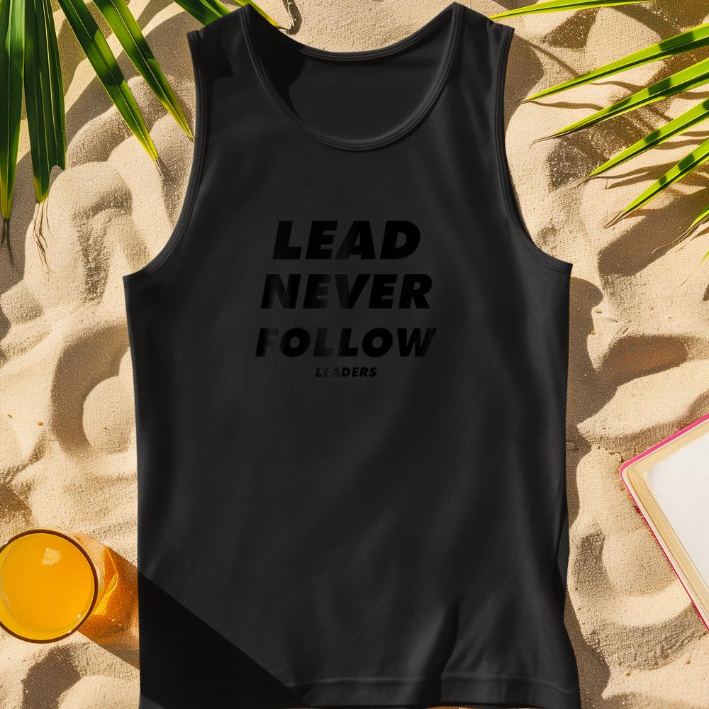 Lead Never Follow Leaders Raglan Baseball Tee Tank Top