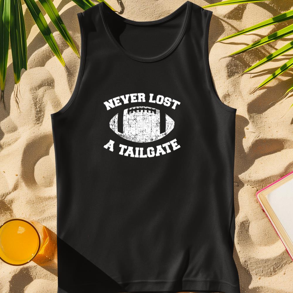 Never Lost A Tailgate Football Game Day Shirt Gift Light Tank Top