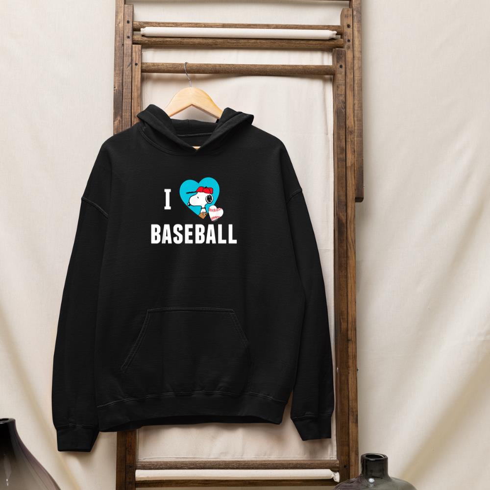 Peanuts - Snoopy I Love Baseball Hoodie