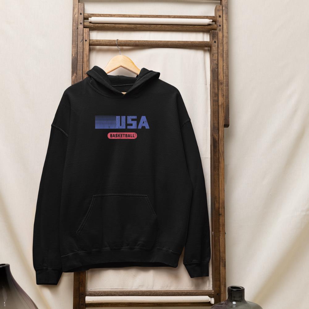 Retro USA 2020 Team American Basketball Vintage Hoodie