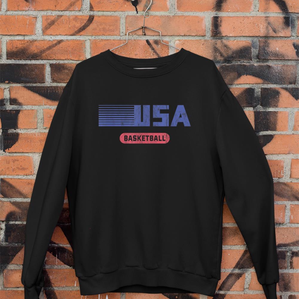 Retro USA 2020 Team American Basketball Vintage Sweatshirt