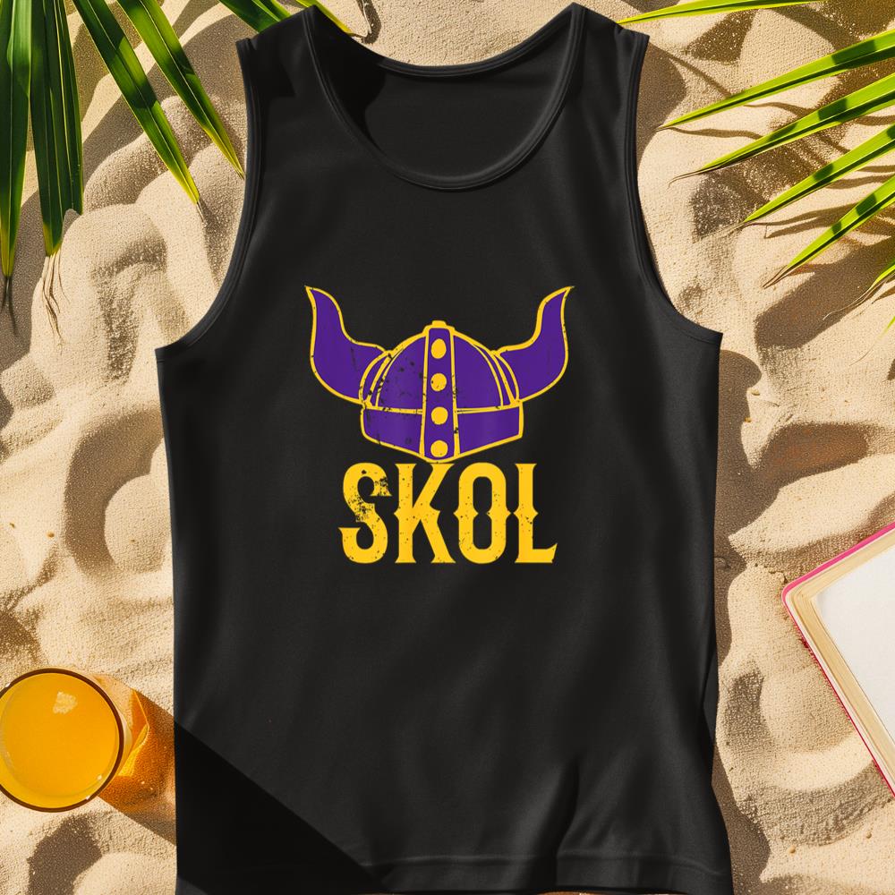 Skol Nordic Viking Helmet Shirt Tank Top