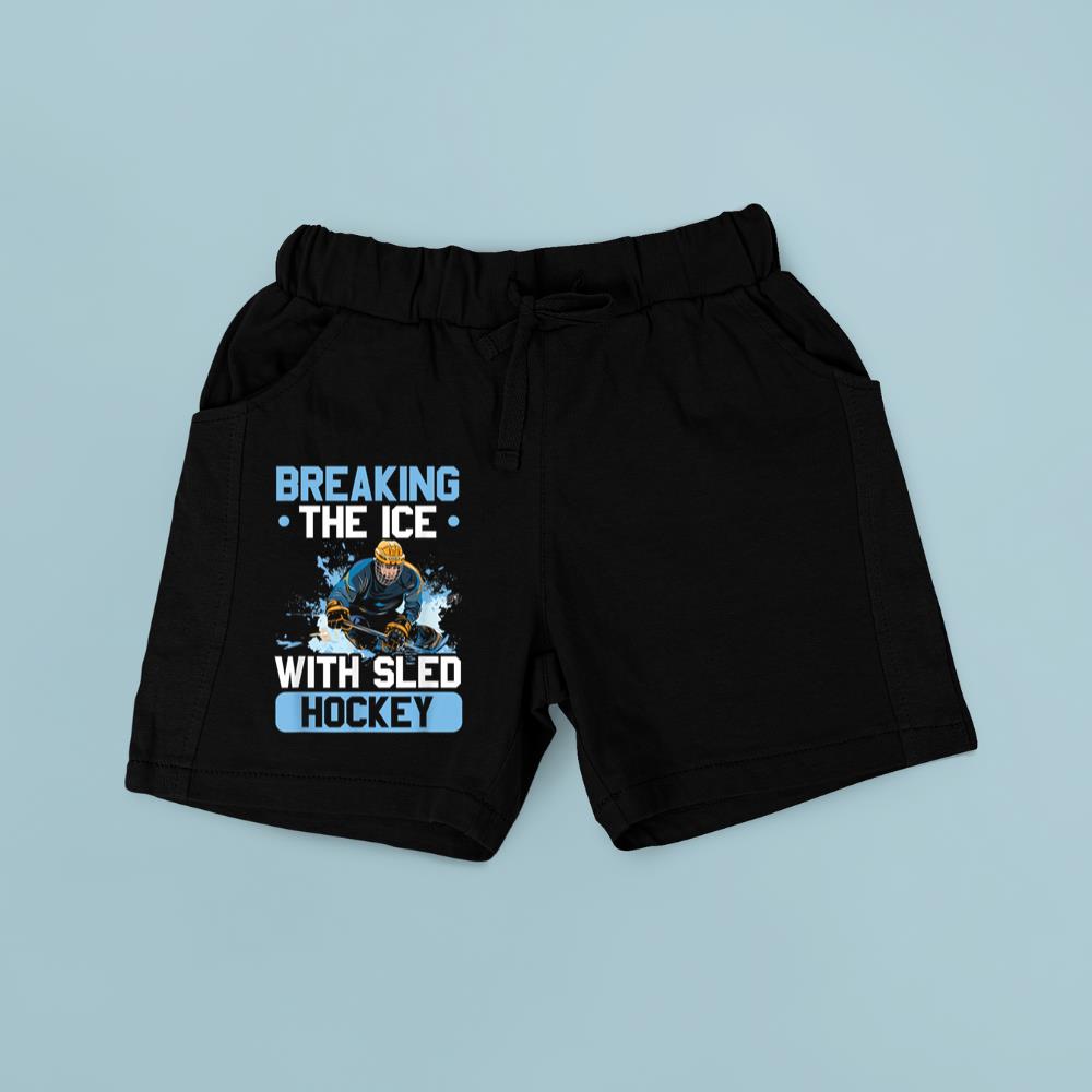 Sled Hockey Player Ice Hockey Lover Winter Sports Short