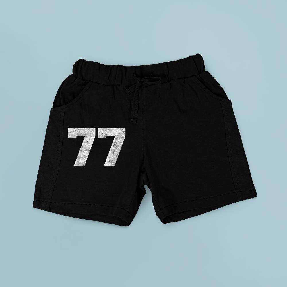 Vintage Lucky Number 77 Birthday Sports Player Team Athlete Short