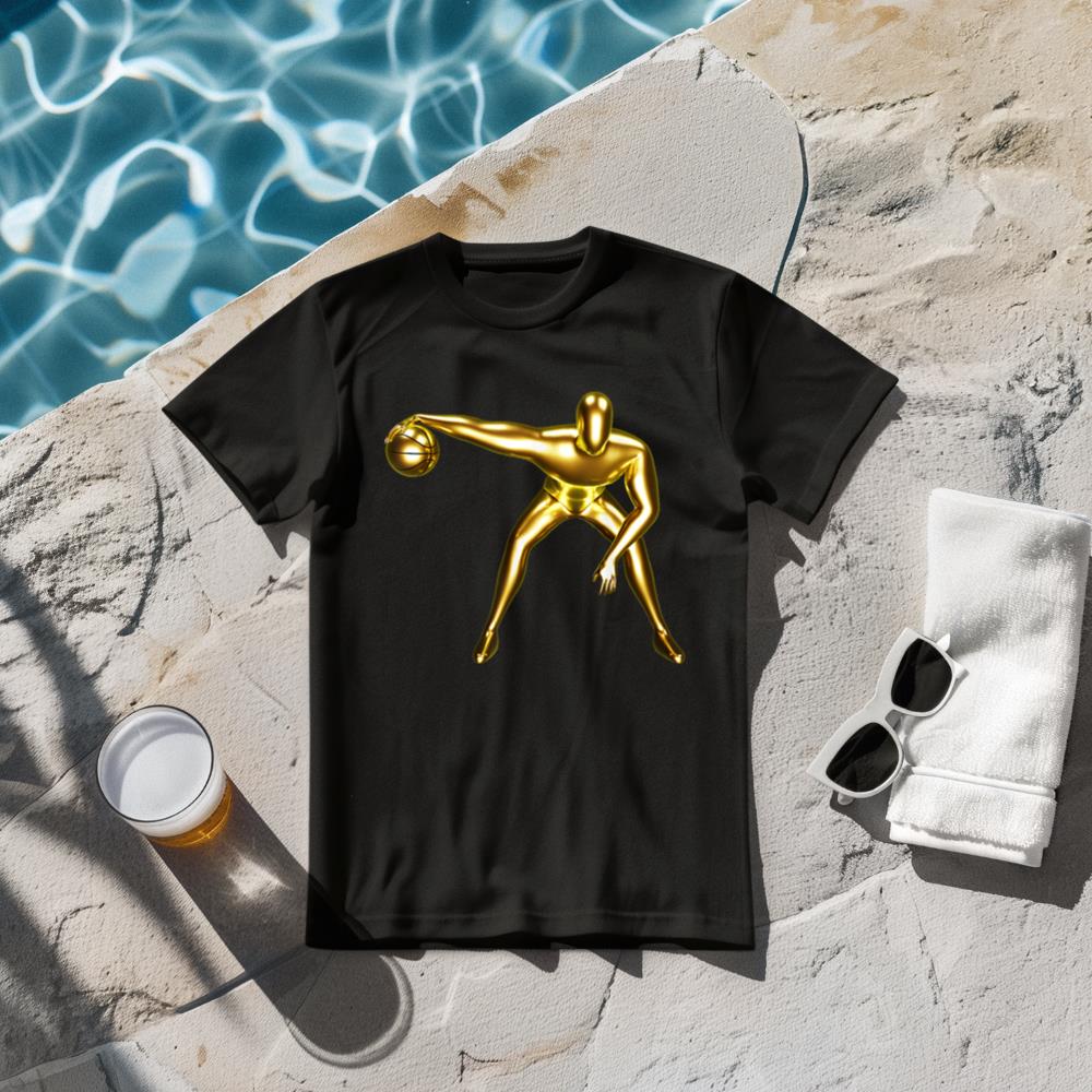 Gold Basketball Player Statue, Basketball Gold Trophy Award T-Shirt