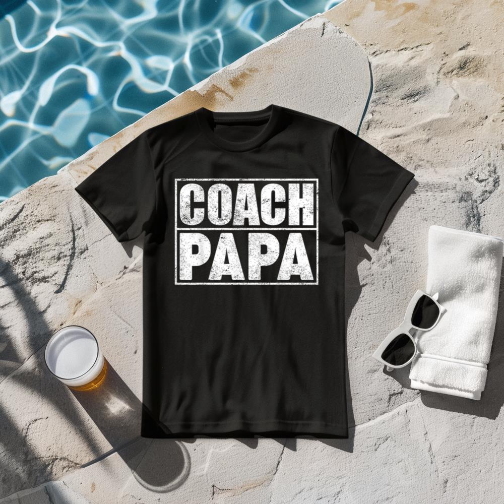 Funny Soccer Football Basketball Coach Papa Father's Day T-Shirt