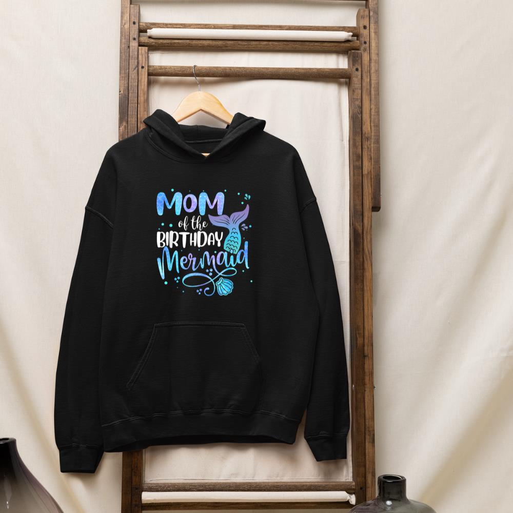 Mom Of The Birthday Mermaid Family Matching Party Squad Hoodie