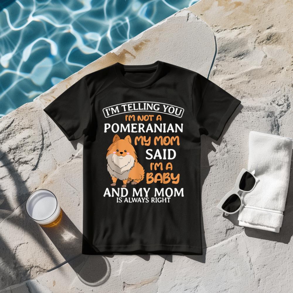 Pomeranian Mom Dog Owner Pom-Pom Dwarf Spitz Mother's Day T-Shirt
