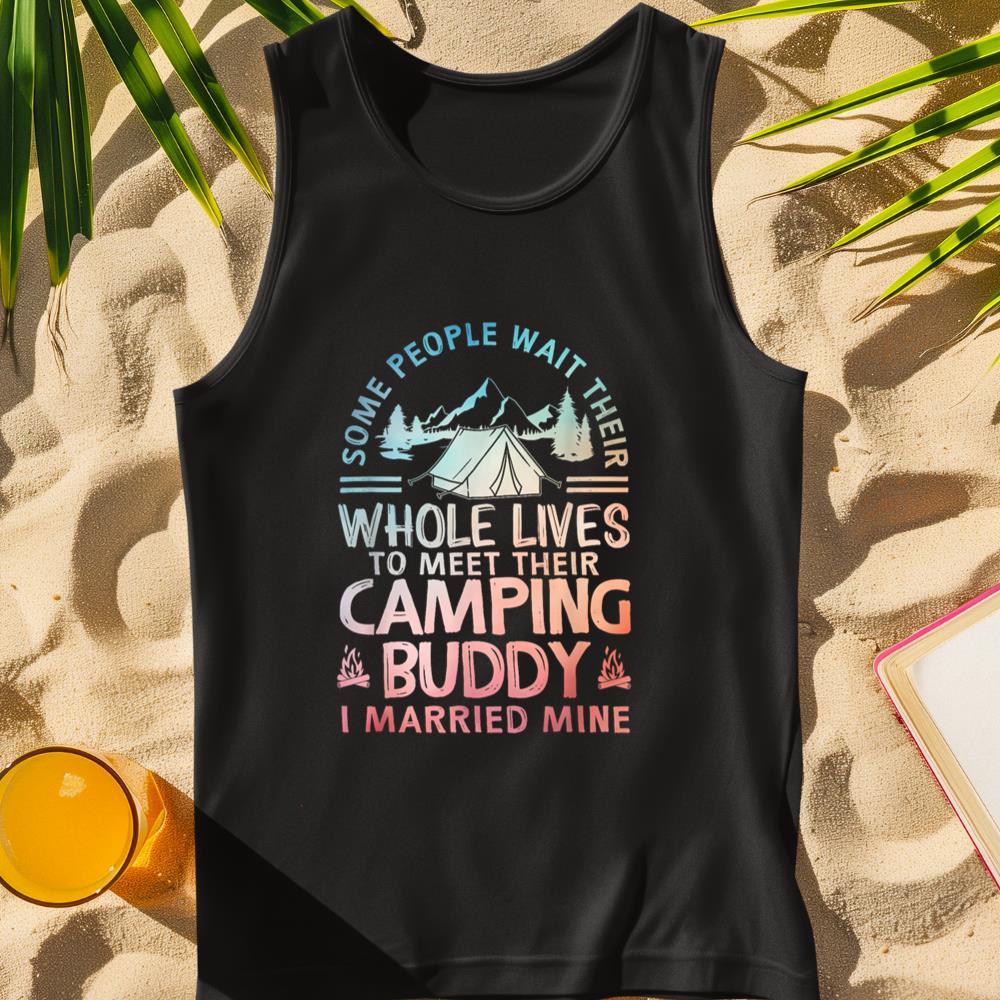 Funny Camping Art For Men Women Camper Couple Camping Lovers Tank Top