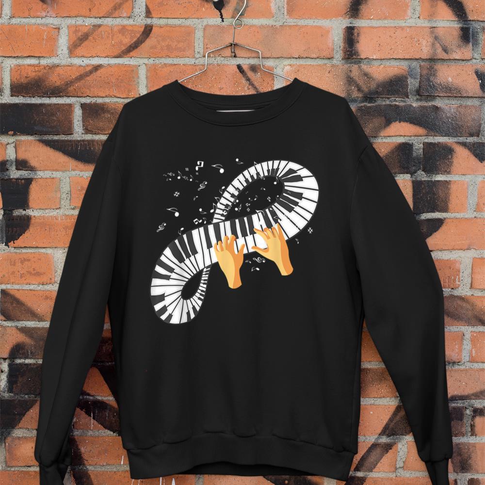 Piano Keyboard Classical Musical Instrument Pianist Piano Sweatshirt