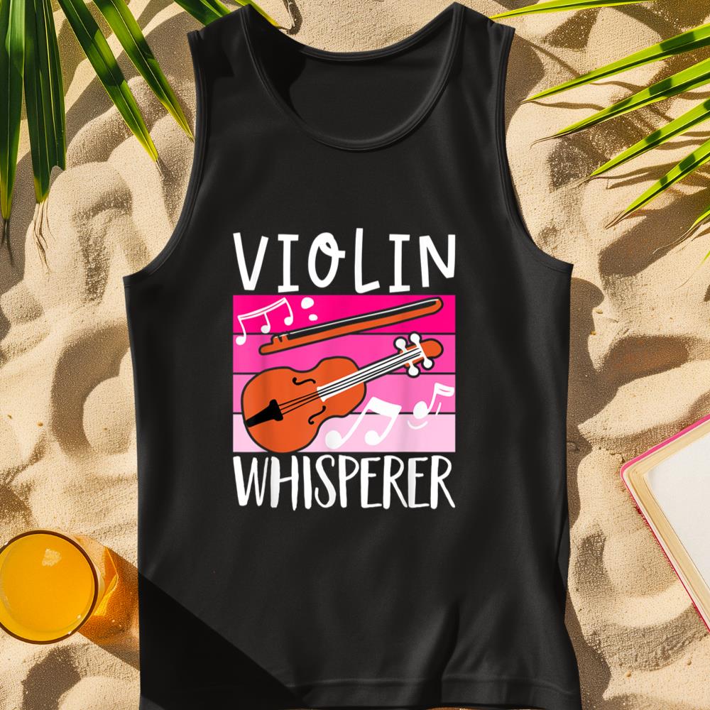 Violin Whisperer Violinist Orchestra Instrument Girl Violin Tank Top