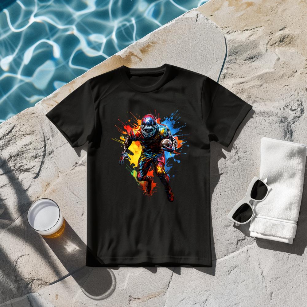 American Football player paint T-Shirt