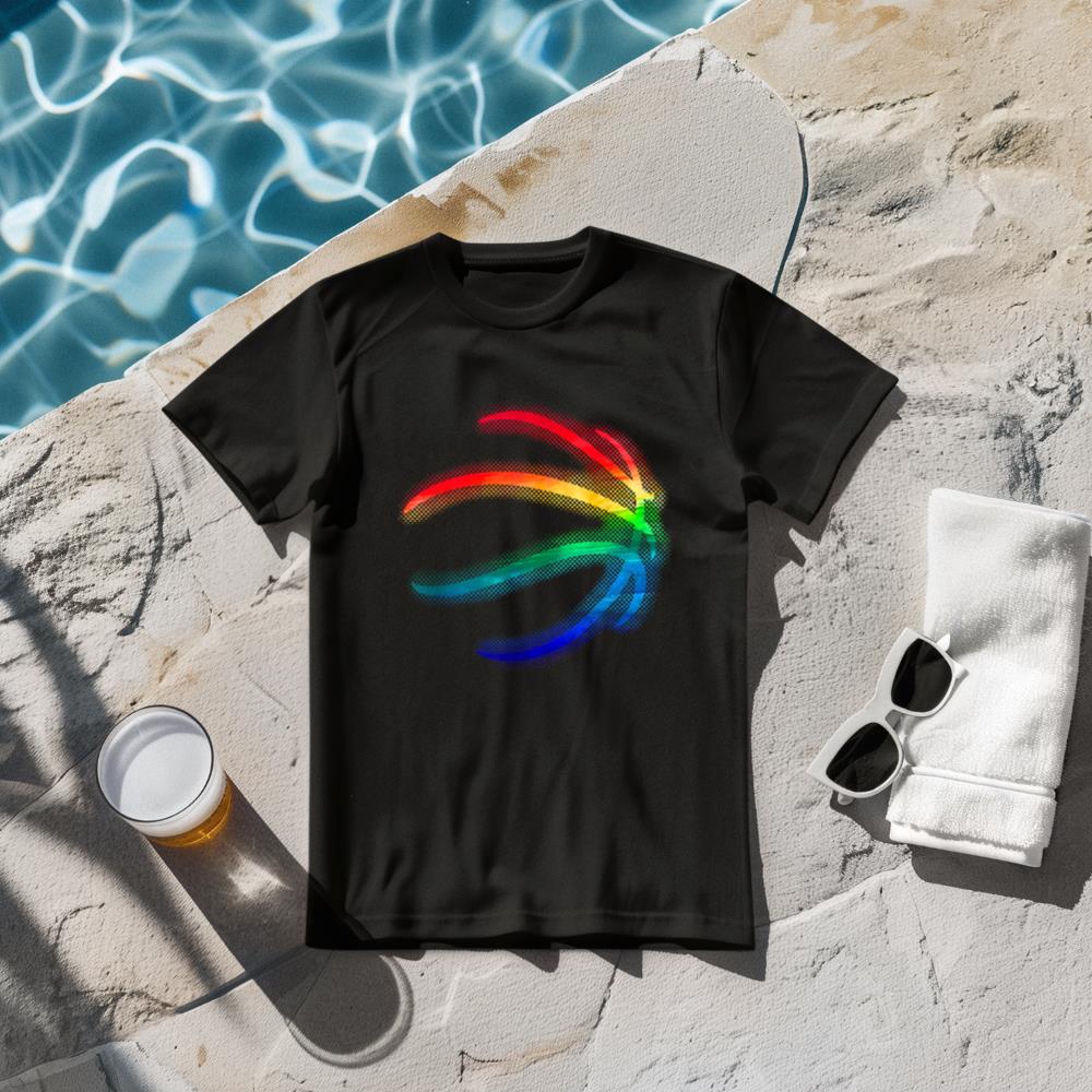 Basketball Baller Bball LGBT Pride Rainbow Basketballer T-Shirt