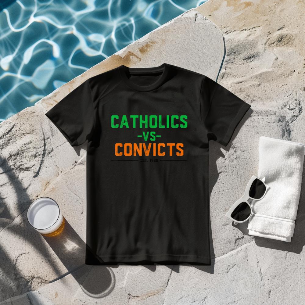 Catholics vs Convicts 1988 Vintage Classic Football T-Shirt