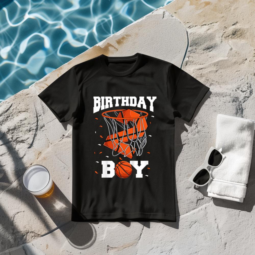 Kids 2nd Birthday Basketball Shirt Kids, Boys 2 Year Old T-Shirt