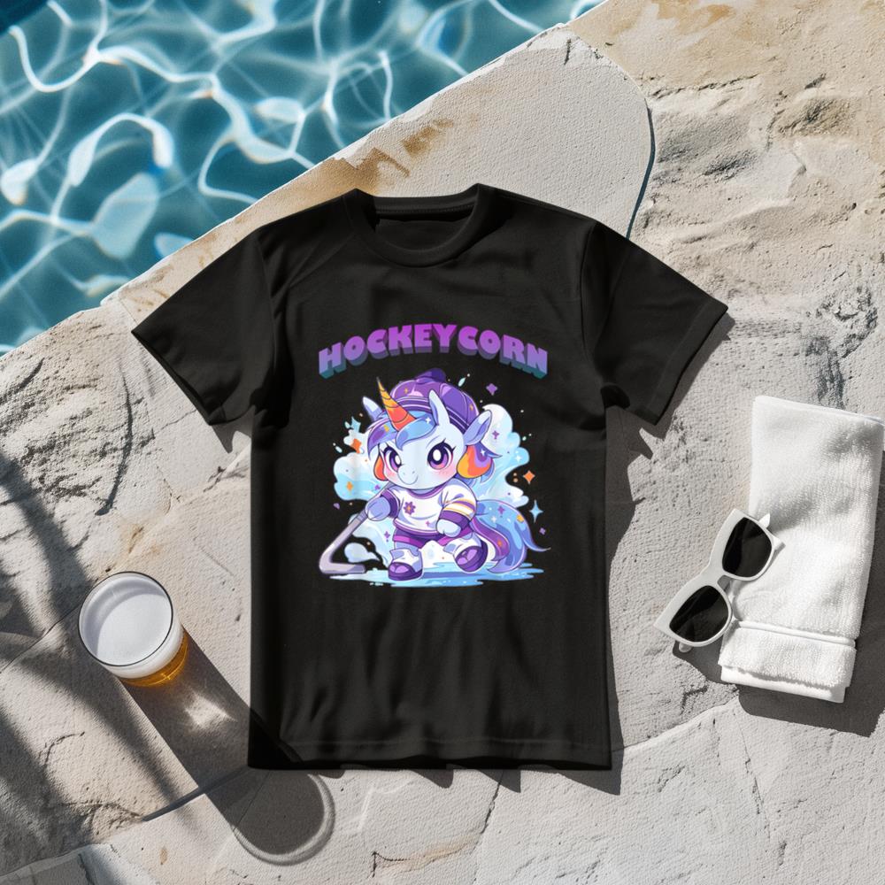 Cute Ice Hockey Sport Ice Hockey Unicorn T-Shirt