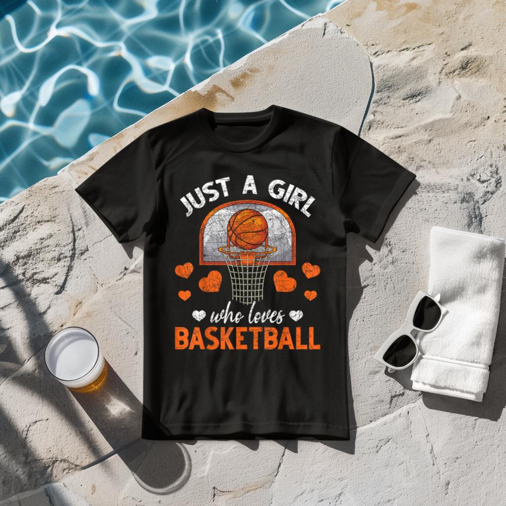 Just A Girl Who Loves Basketball Player Women Basketball T-Shirt