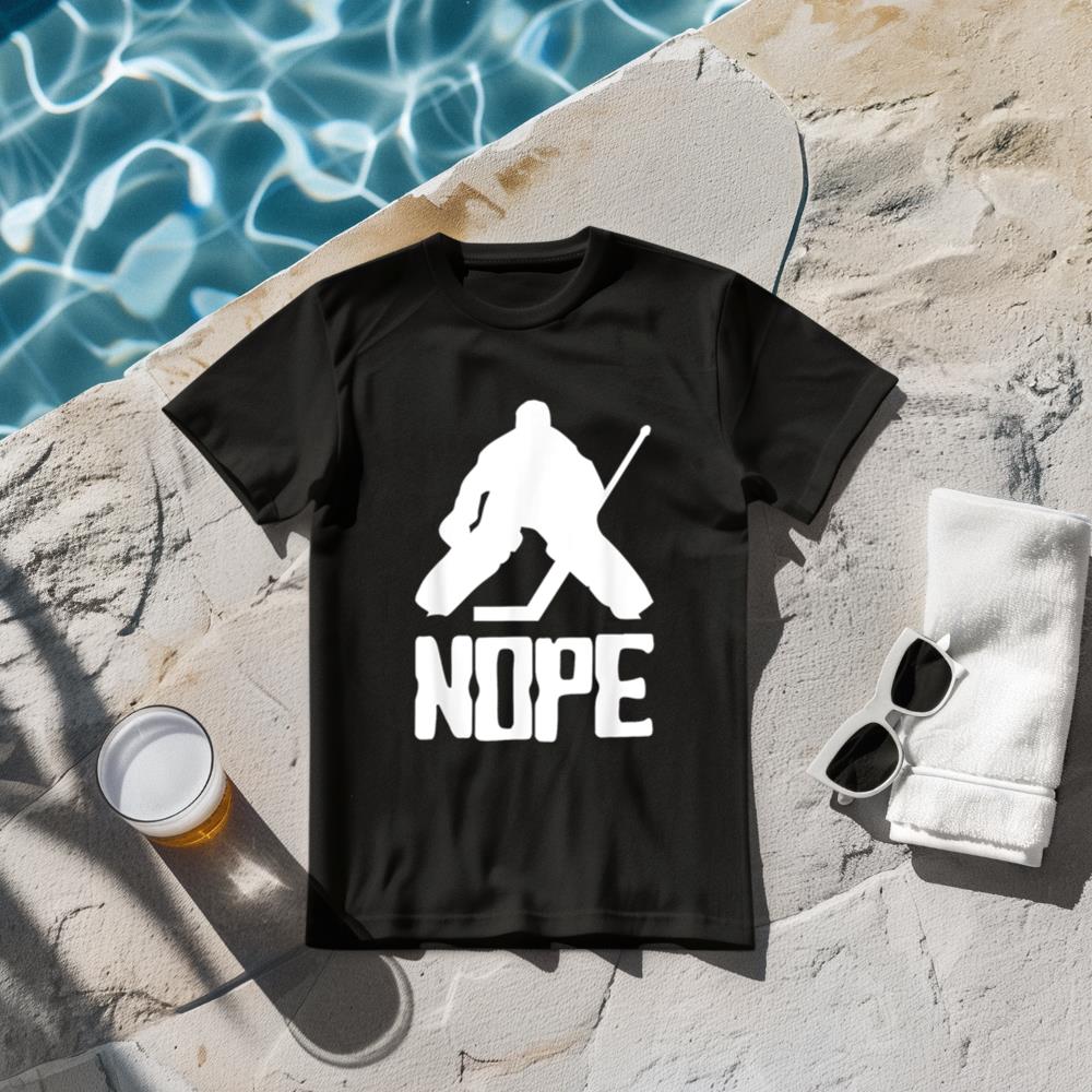 Nope Hockey Goalie T-Shirt