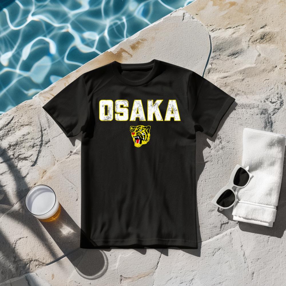Osaka Tigers Vintage Japanese Baseball (White) T-Shirt