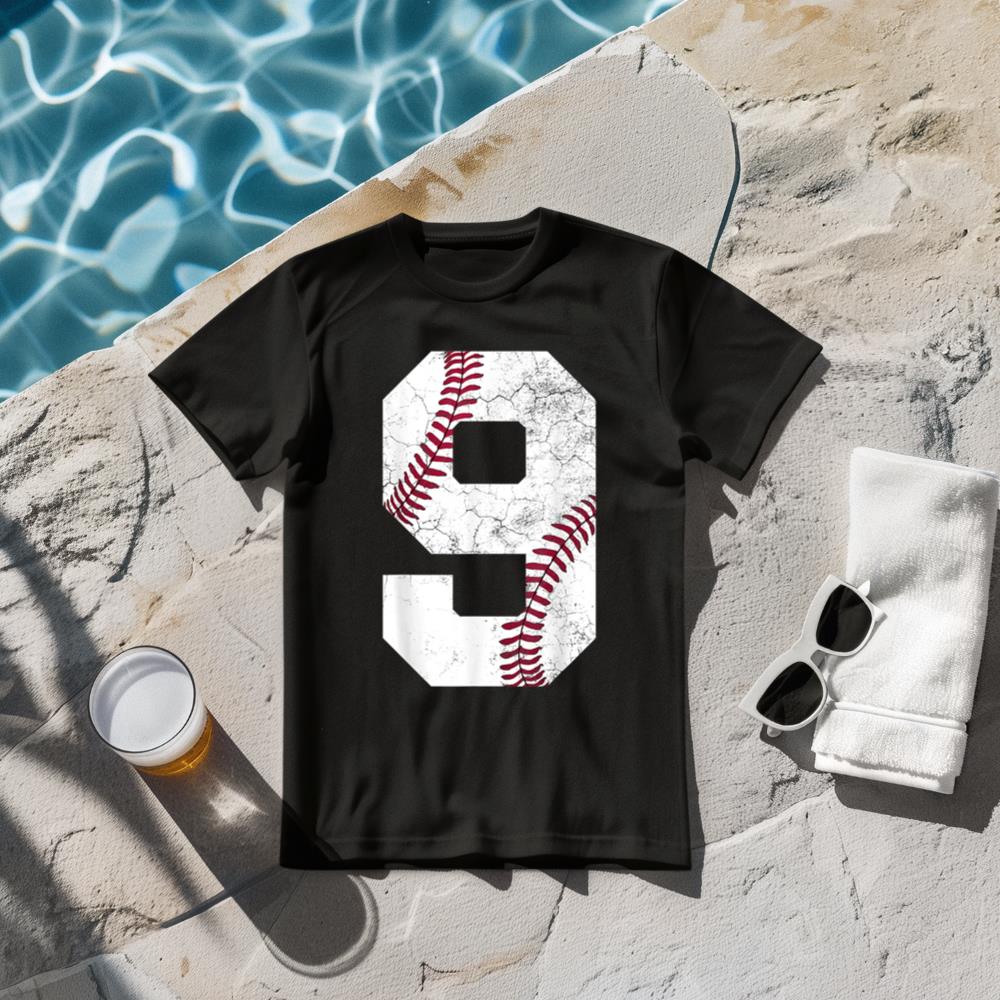 9th Birthday 2015 Baseball Boys Kids Nine 9 Ninth Gift T-Shirt