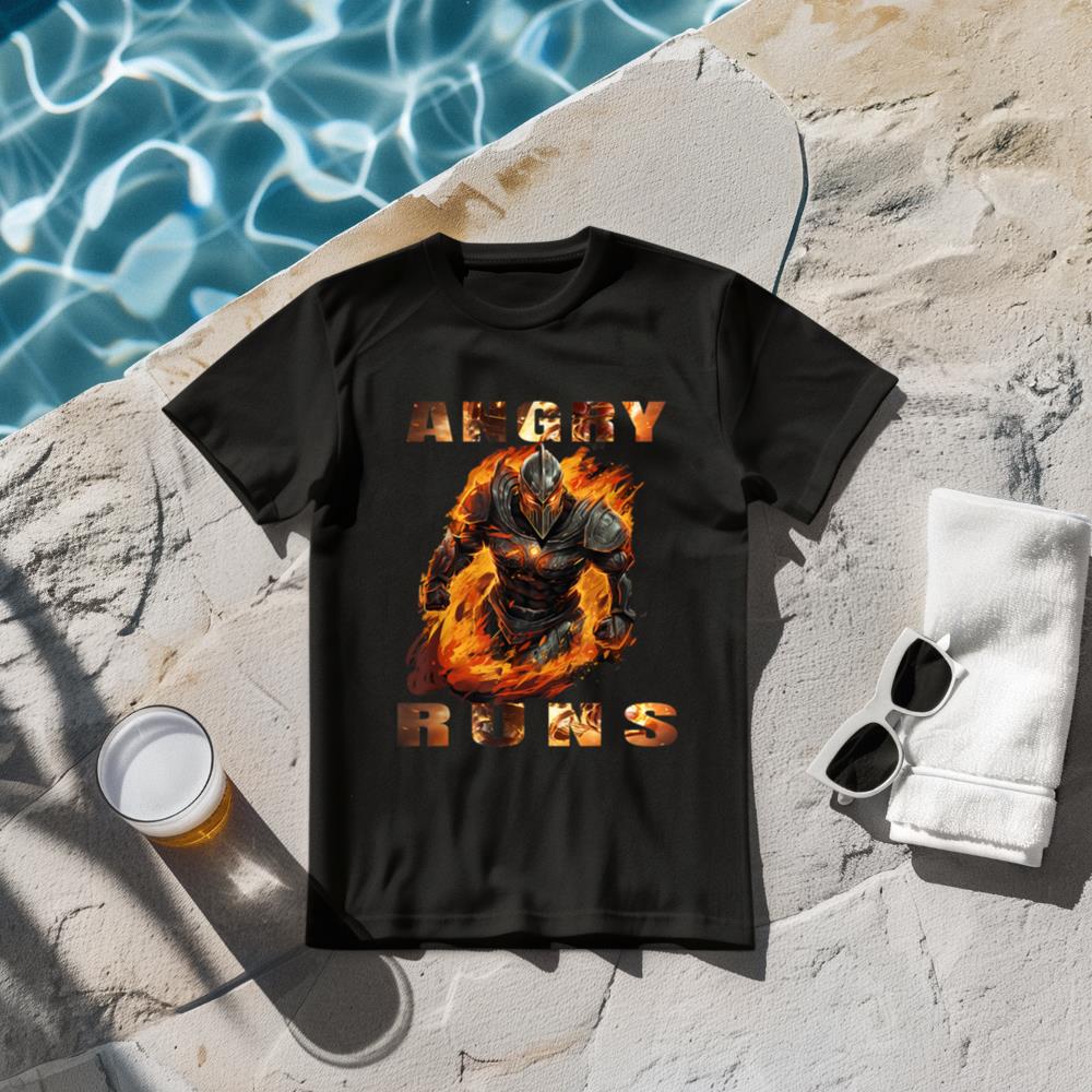 Angry Runs Good Morning Football Graphic T-Shirt