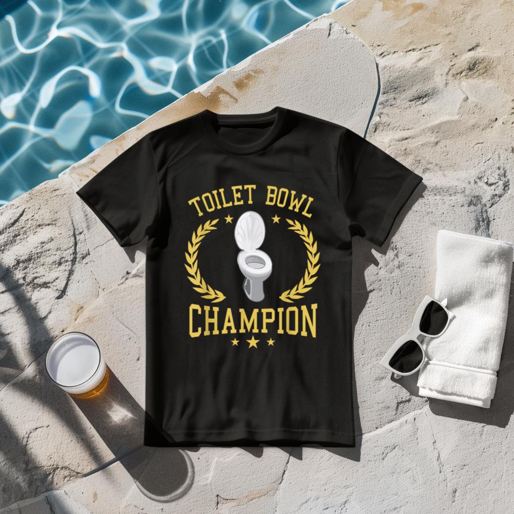 Toilet Bowl Champion Funny Fantasy Football Player T-Shirt